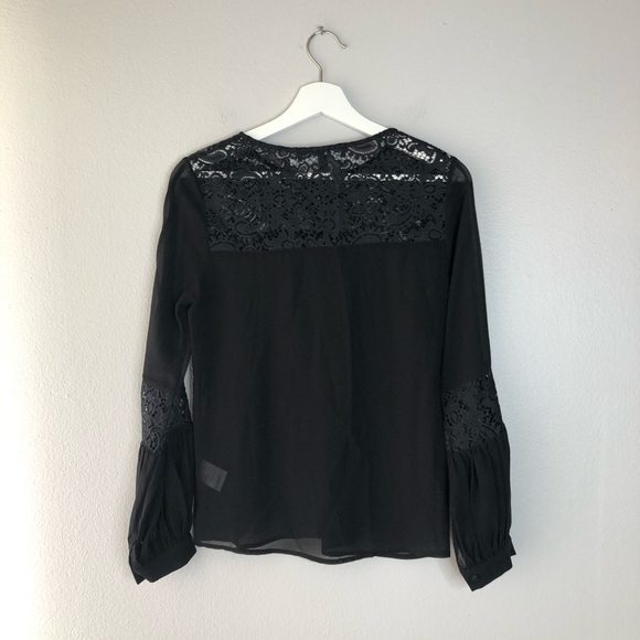 For Love & Lemons Sacramento Blouse in black - Picture 7 of 8